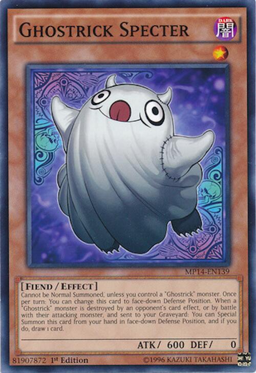 Ghostrick Specter MP14-EN139 card from 2014 Mega-Tins Mega Pack
