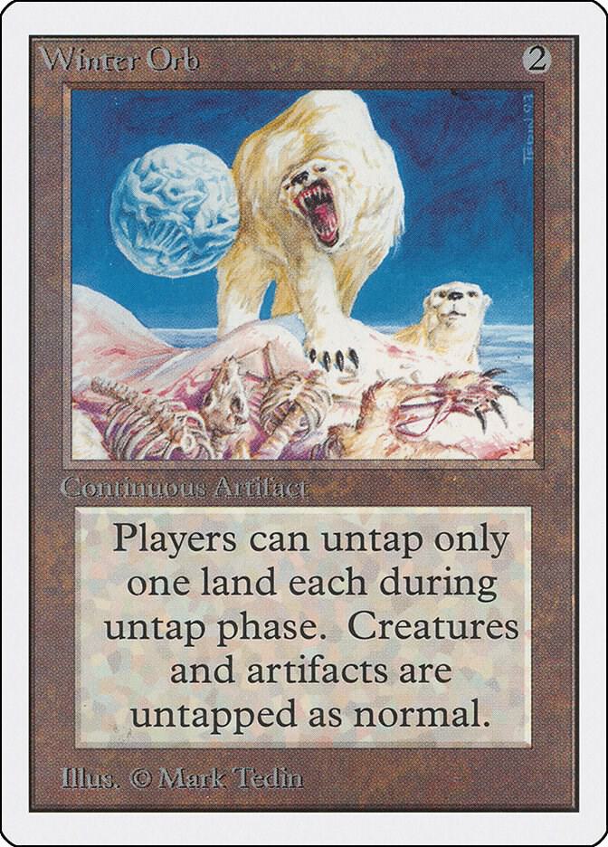 Winter Orb card from Unlimited Edition