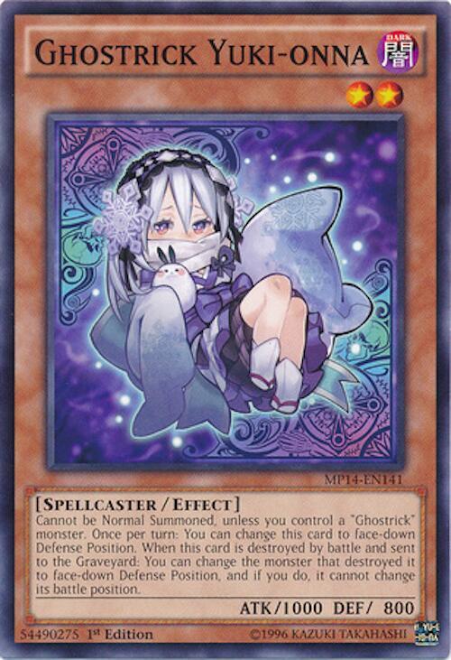 Ghostrick Yuki-onna MP14-EN141 card from 2014 Mega-Tins Mega Pack