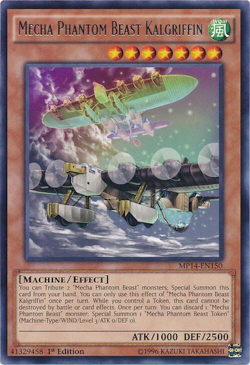 Mecha Phantom Beast Kalgriffin MP14-EN150 card from 2014 Mega-Tins Mega Pack
