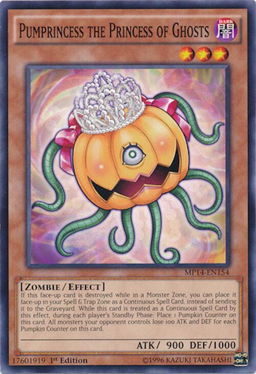 Pumprincess the Princess of Ghosts MP14-EN154 card from 2014 Mega-Tins Mega Pack