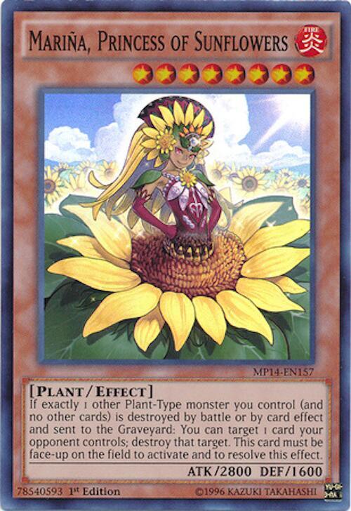 Mariña, Princess of Sunflowers MP14-EN157 card from 2014 Mega-Tins Mega Pack