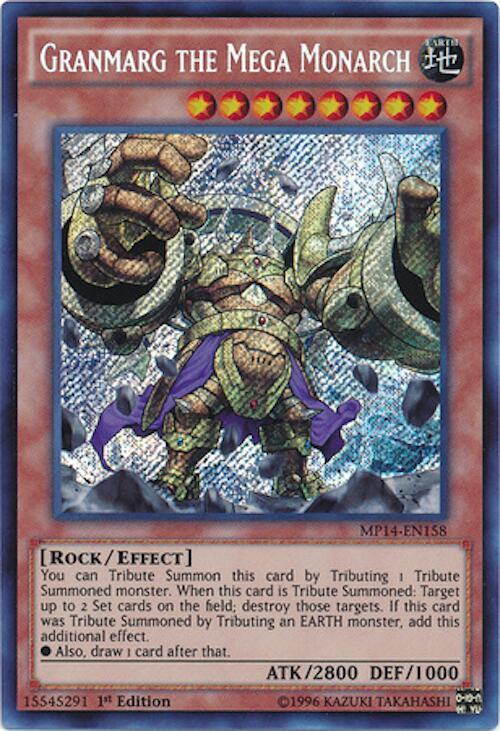 Granmarg the Mega Monarch MP14-EN158 card from 2014 Mega-Tins Mega Pack