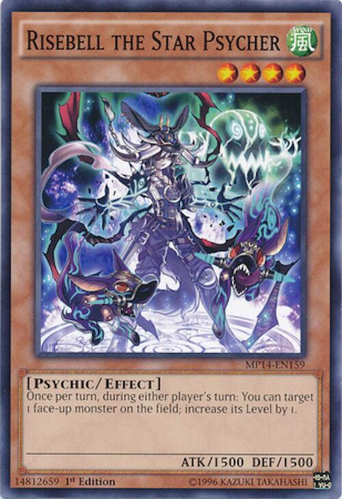 Risebell the Star Psycher MP14-EN159 card from 2014 Mega-Tins Mega Pack