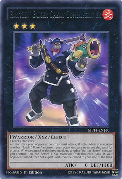 Battlin' Boxer Cheat Commissioner MP14-EN160 card from 2014 Mega-Tins Mega Pack