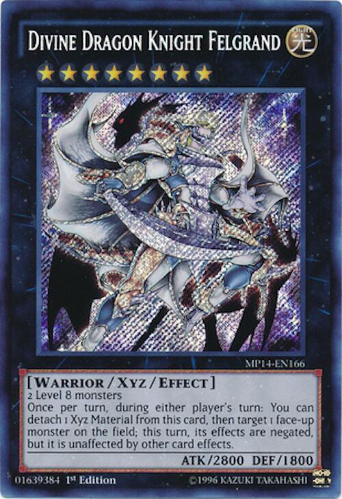 Divine Dragon Knight Felgrand MP14-EN166 card from 2014 Mega-Tins Mega Pack