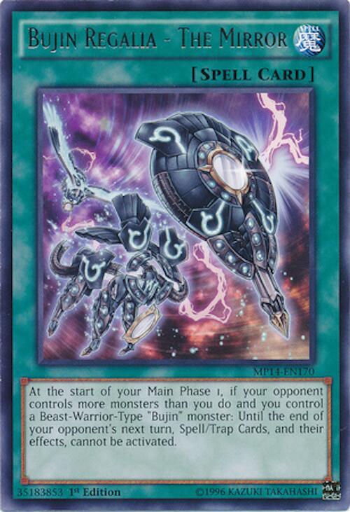 Bujin Regalia - The Mirror MP14-EN170 card from 2014 Mega-Tins Mega Pack