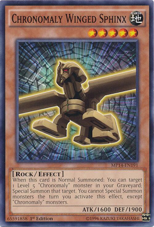 Chronomaly Winged Sphinx MP14-EN191 card from 2014 Mega-Tins Mega Pack