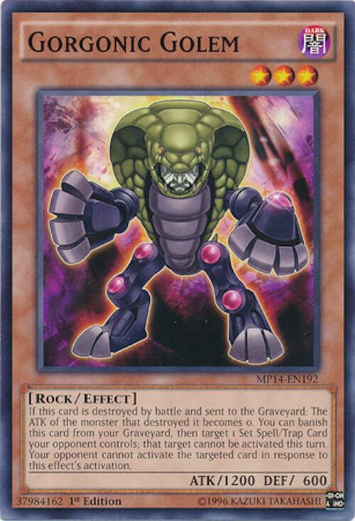 Gorgonic Golem MP14-EN192 card from 2014 Mega-Tins Mega Pack