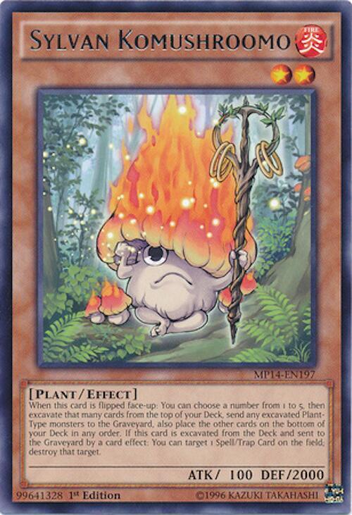 Sylvan Komushroomo MP14-EN197 card from 2014 Mega-Tins Mega Pack