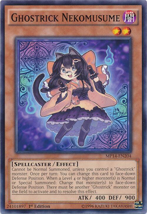 Ghostrick Nekomusume MP14-EN204 card from 2014 Mega-Tins Mega Pack