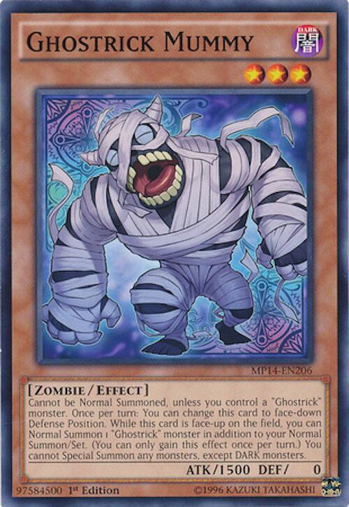 Ghostrick Mummy MP14-EN206 card from 2014 Mega-Tins Mega Pack