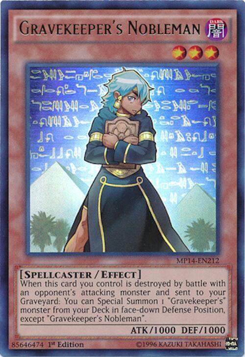 Gravekeeper's Nobleman MP14-EN212 card from 2014 Mega-Tins Mega Pack