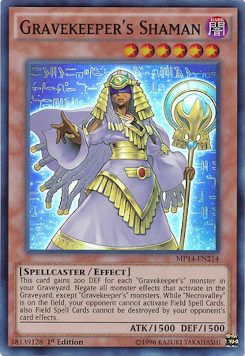 Gravekeeper's Shaman MP14-EN214 card from 2014 Mega-Tins Mega Pack