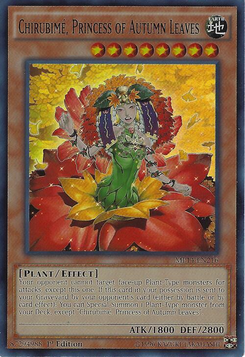 Chirubime, Princess of Autumn Leaves MP14-EN216 card from 2014 Mega-Tins Mega Pack