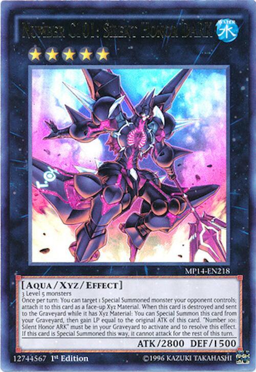 Number C101: Silent Honor DARK MP14-EN218 card from 2014 Mega-Tins Mega Pack