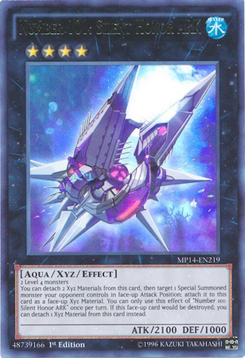 Number 101: Silent Honor ARK MP14-EN219 card from 2014 Mega-Tins Mega Pack