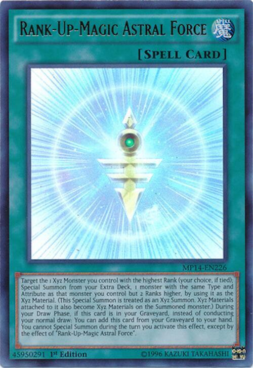 Rank-Up-Magic Astral Force MP14-EN226 card from 2014 Mega-Tins Mega Pack