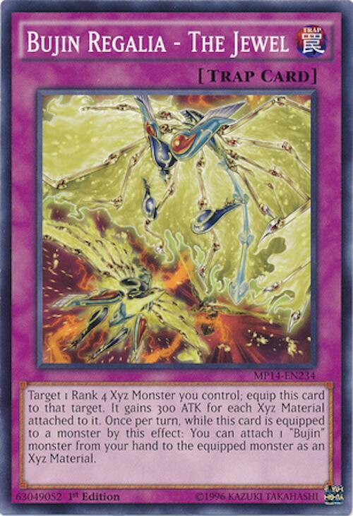 Bujin Regalia - The Jewel MP14-EN234 card from 2014 Mega-Tins Mega Pack