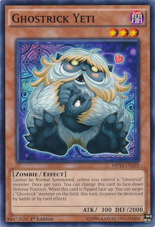 Ghostrick Yeti MP14-EN239 card from 2014 Mega-Tins Mega Pack