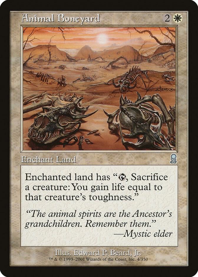 Animal Boneyard 4 card from Odyssey