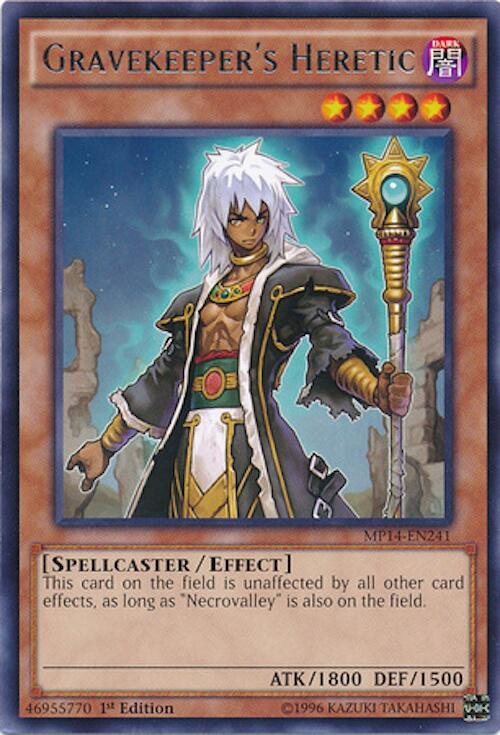 Gravekeeper's Heretic MP14-EN241 card from 2014 Mega-Tins Mega Pack