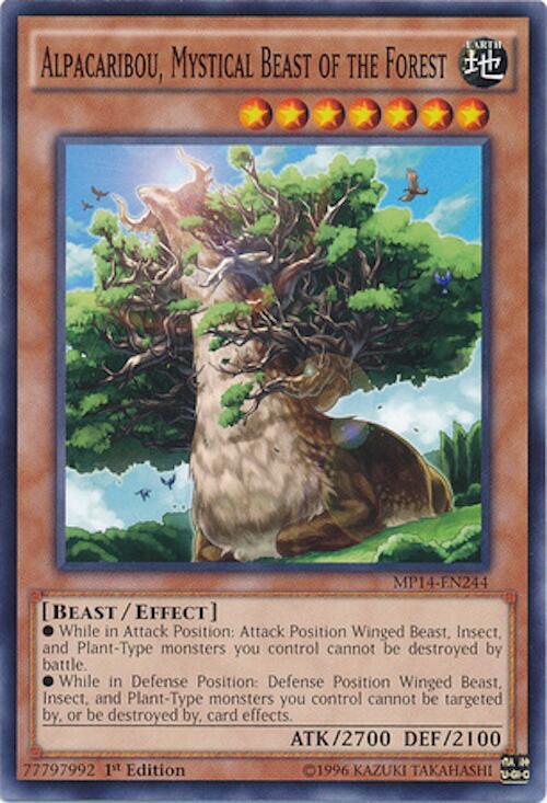 Alpacaribou, Mystical Beast of the Forest MP14-EN244 card from 2014 Mega-Tins Mega Pack