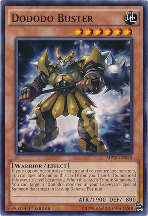 Dododo Buster MP14-EN245 card from 2014 Mega-Tins Mega Pack