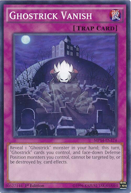 Ghostrick Vanish MP14-EN174 card from 2014 Mega-Tins Mega Pack