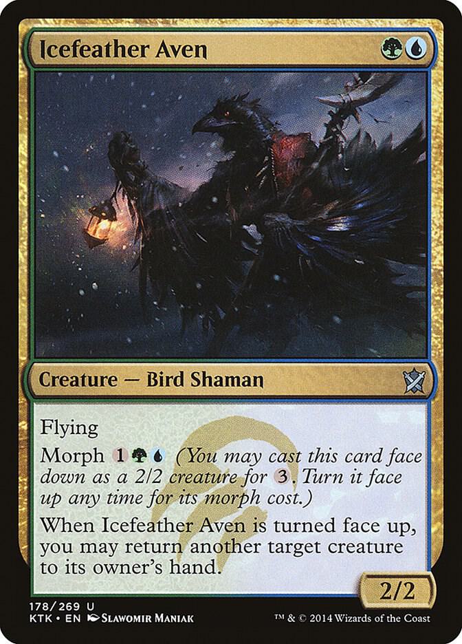 Icefeather Aven 178 card from Khans of Tarkir