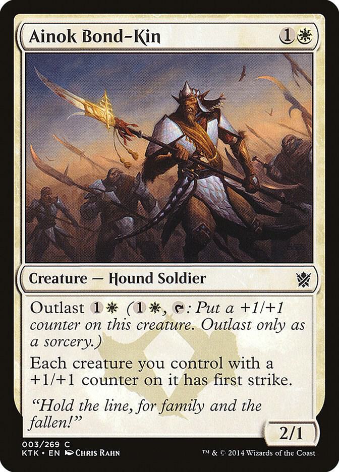 Ainok Bond-Kin 3 card from Khans of Tarkir