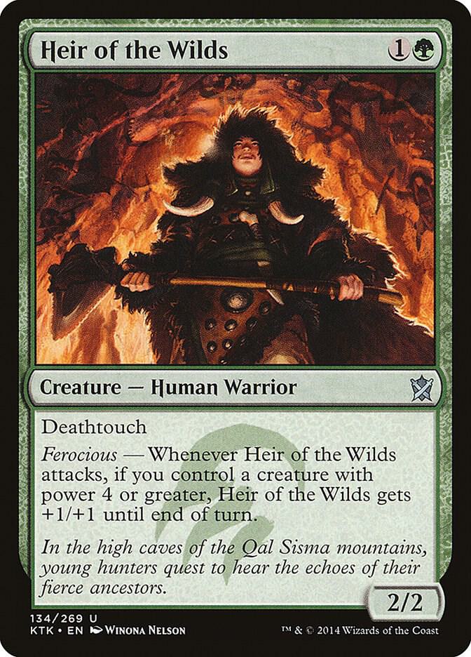 Heir of the Wilds 134 card from Khans of Tarkir