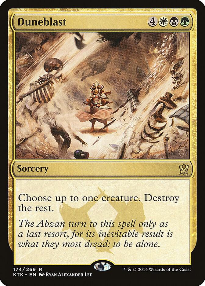 Duneblast 174 card from Khans of Tarkir