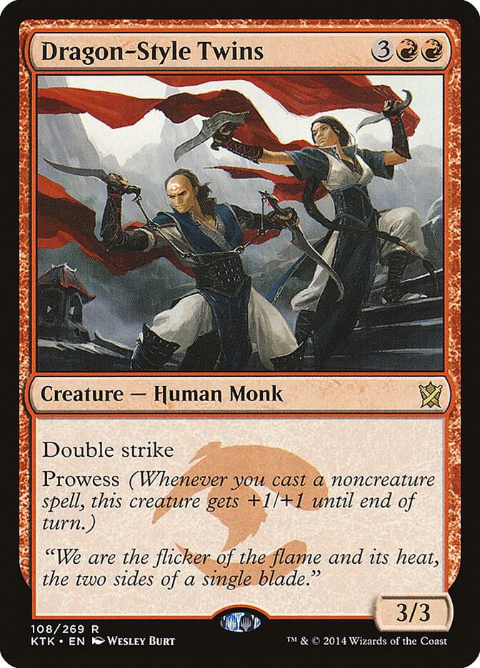 Dragon-Style Twins 108 card from Khans of Tarkir