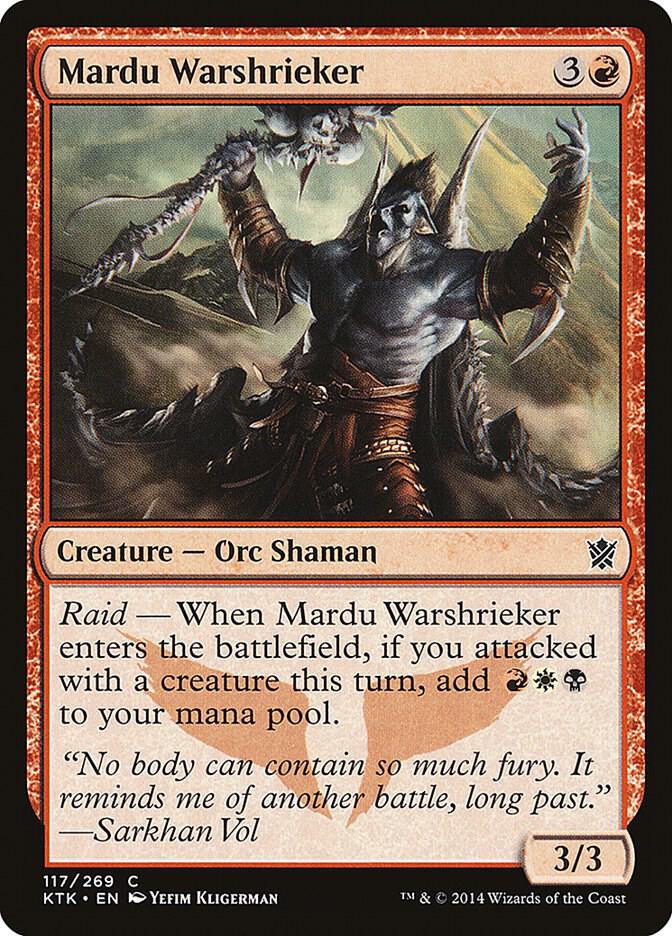 Mardu Warshrieker 117 card from Khans of Tarkir