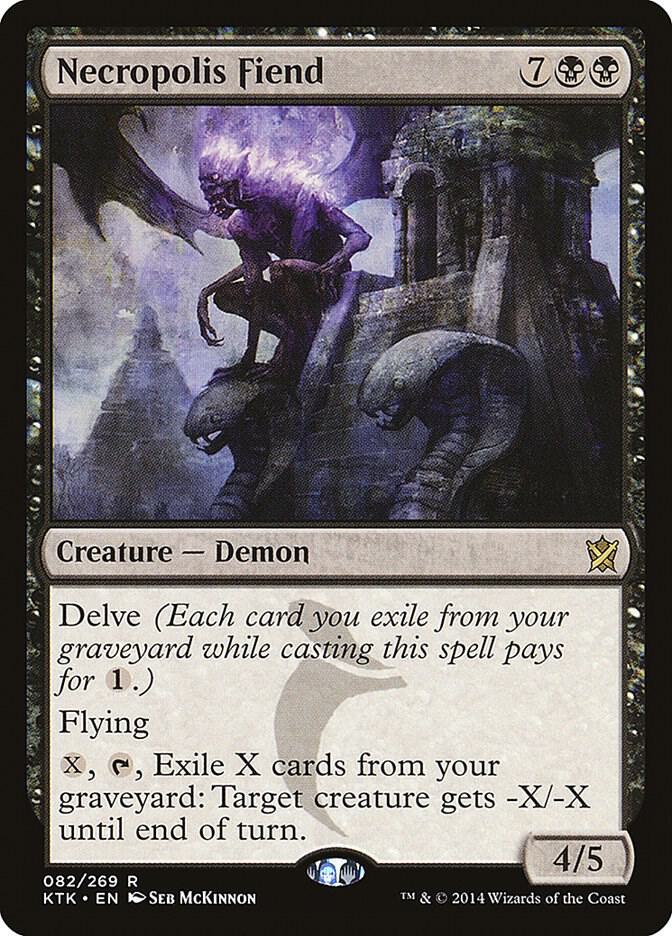 Necropolis Fiend 82 card from Khans of Tarkir