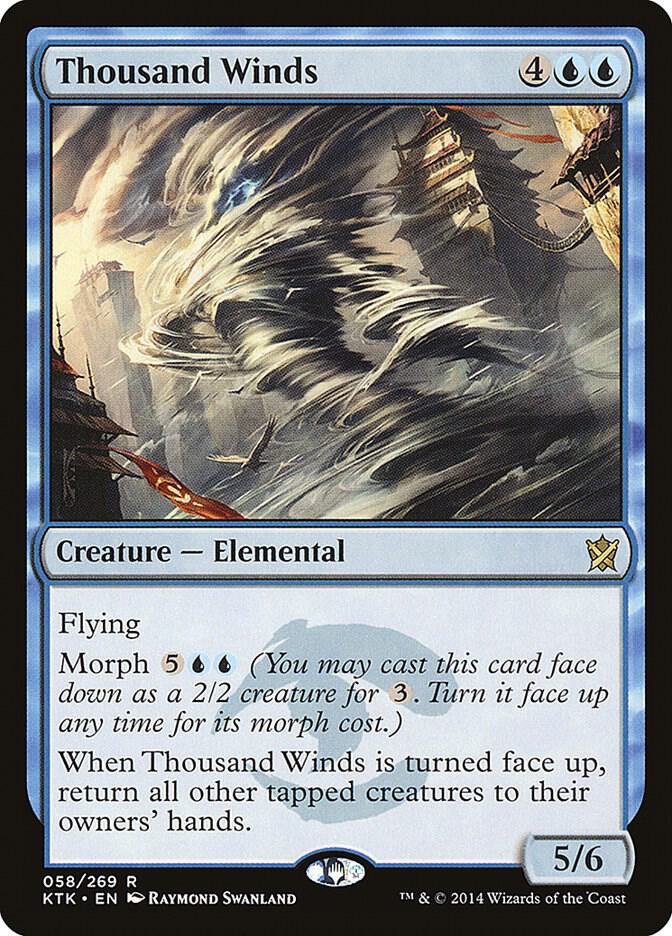 Thousand Winds 58 card from Khans of Tarkir