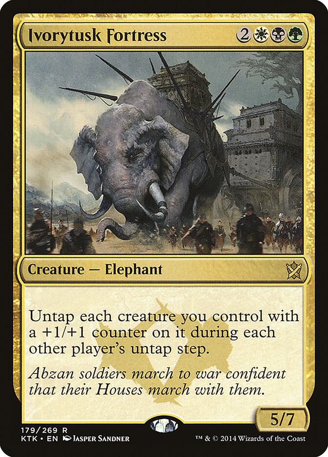 Ivorytusk Fortress 179 card from Khans of Tarkir