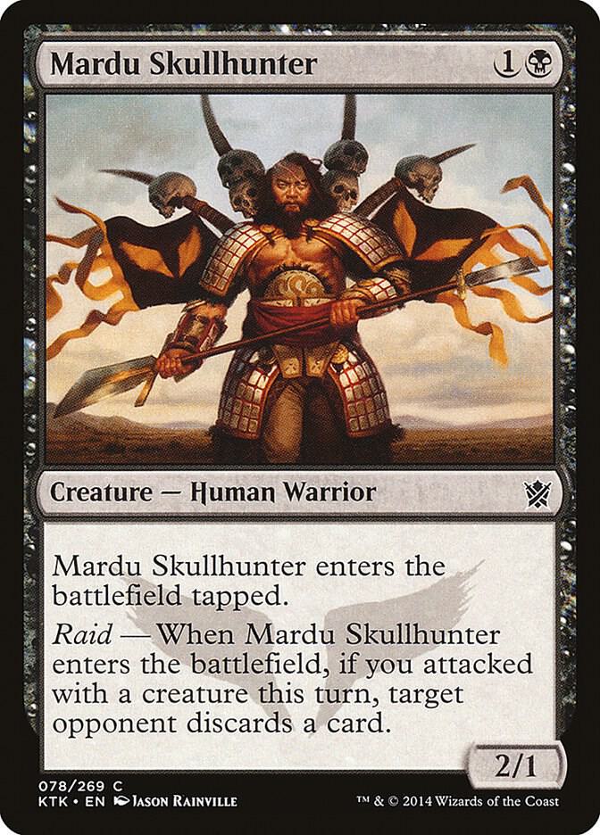 Mardu Skullhunter 78 card from Khans of Tarkir