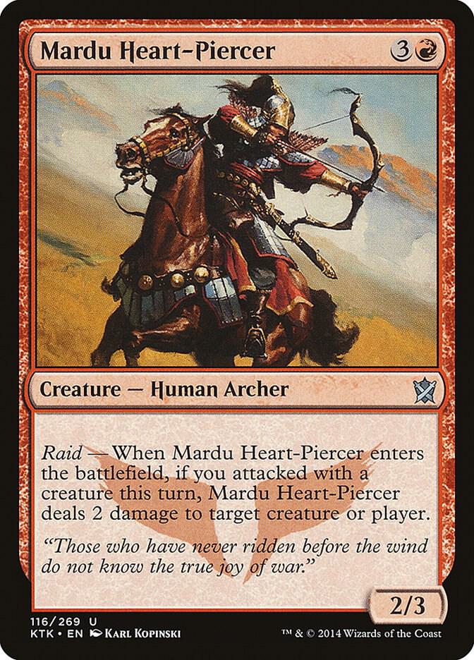 Mardu Heart-Piercer 116 card from Khans of Tarkir