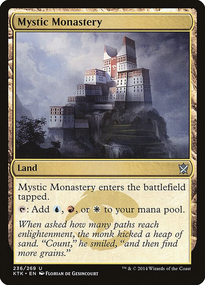 Mystic Monastery 236 card from Khans of Tarkir