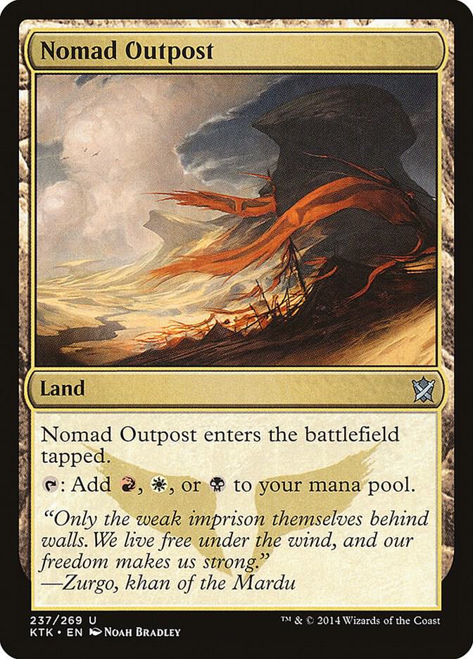 Nomad Outpost 237 card from Khans of Tarkir