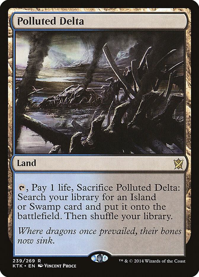 Polluted Delta 239 card from Khans of Tarkir