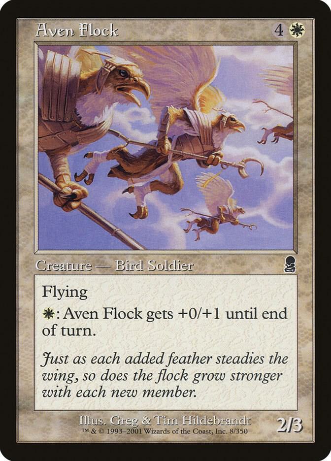 Aven Flock 8 card from Odyssey