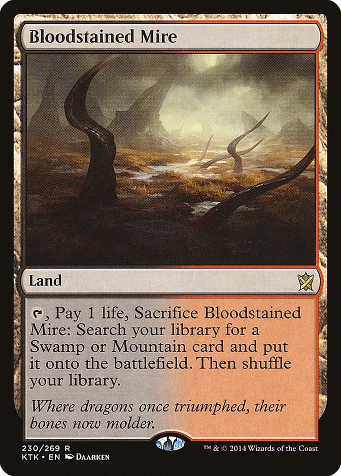 Bloodstained Mire 230 card from Khans of Tarkir