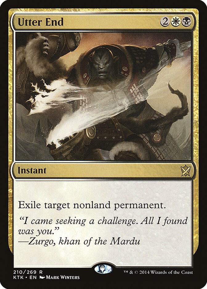 Utter End 210 card from Khans of Tarkir