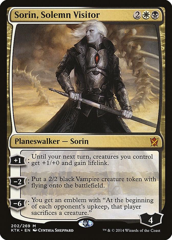 Sorin, Solemn Visitor 202 card from Khans of Tarkir