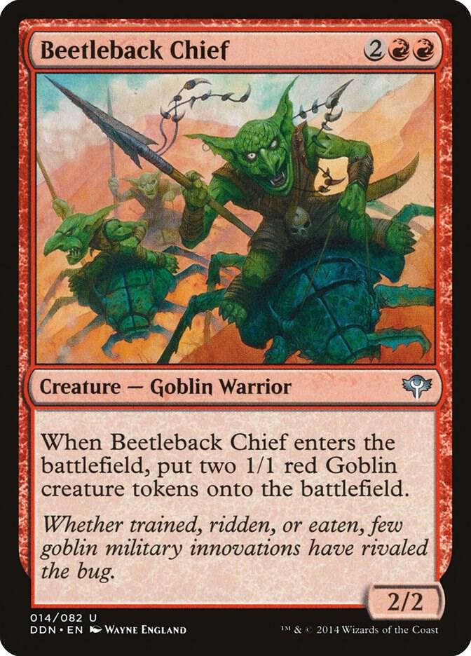 Beetleback Chief 14 card from Duel Decks: Speed vs. Cunning
