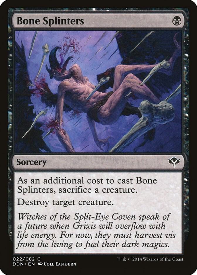 Bone Splinters 22 card from Duel Decks: Speed vs. Cunning