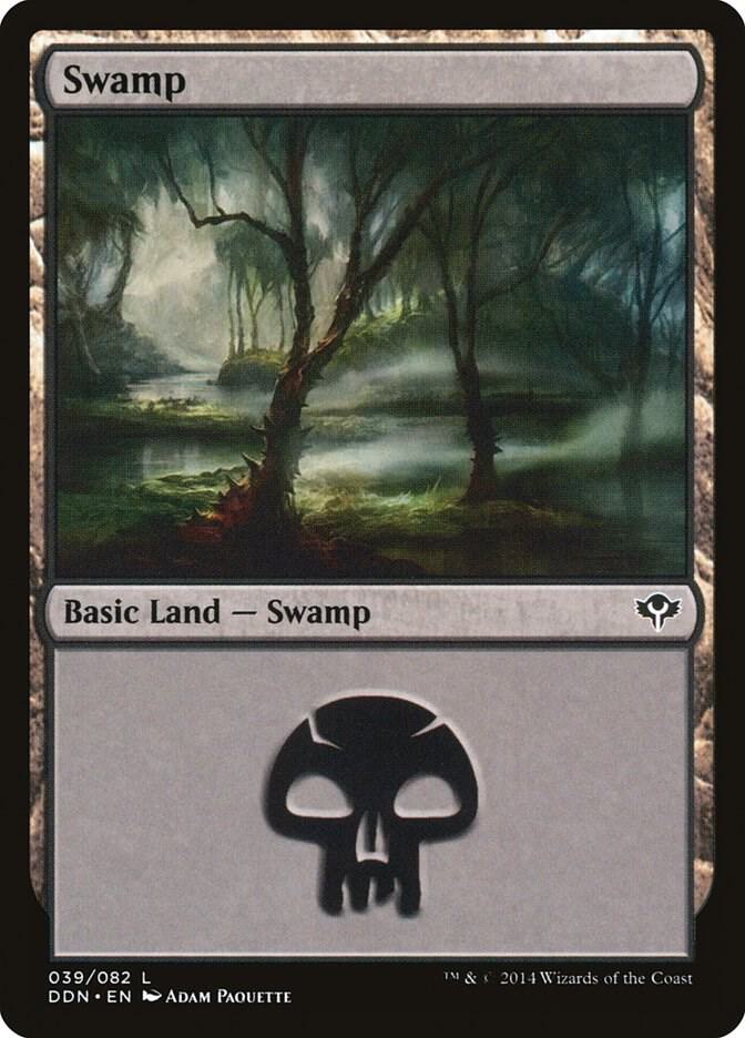 Swamp 39 card from Duel Decks: Speed vs. Cunning
